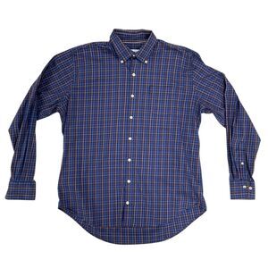 Peter Millar Men's Size XL‎ Plaid Multicolor Long Sleeve Button Down Dress Shirt